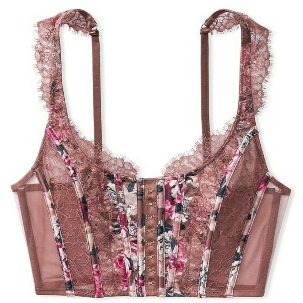 Victoria's Secret Dream Angels Unlined Corset Bustier Bra Top S EUC